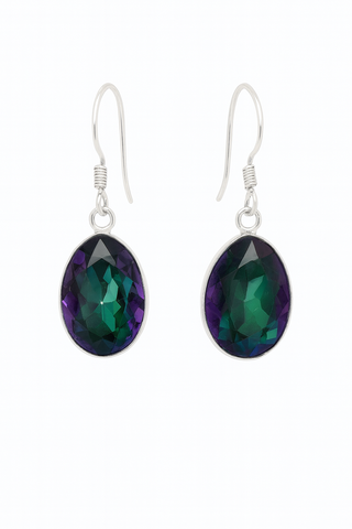Mystic Topaz Oval Earrings