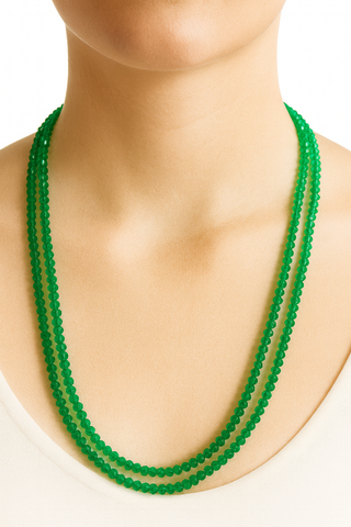 Green Quartz Beaded Necklace
