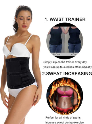 Latex Waist Trainer Belt with Adjustable Straps