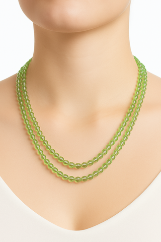 Green Quartz Beaded Necklace