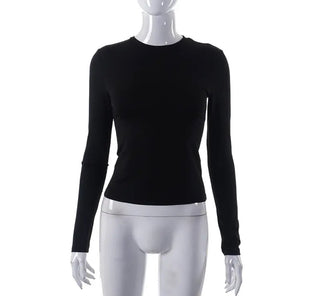 Long-sleeved Crew Neck T-shirt