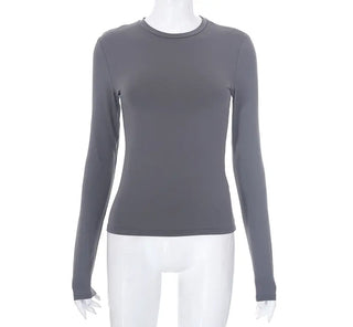 Long-sleeved Crew Neck T-shirt