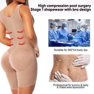 High Compression Stage 2 Faja Bodysuit with steel Rod