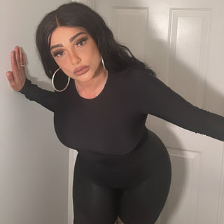 Classic Fit Long Sleeve Square-neck Bodysuit