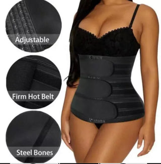 Waist Trainer with Adjustable Belt straps