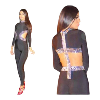 Bandage Longsleeve Pantsuit