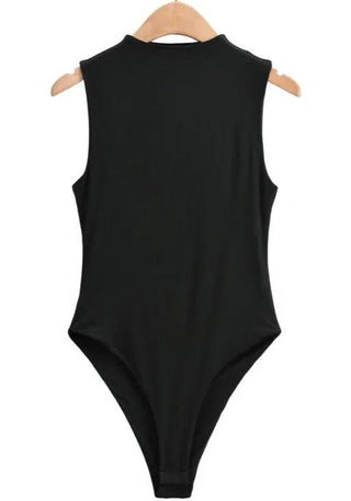 Classic Sleeveless  Crew Neck Bodysuit