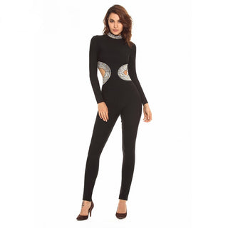 Bandage Long sleeve Pantsuit
