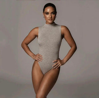 Classic Sleeveless  Crew Neck Bodysuit