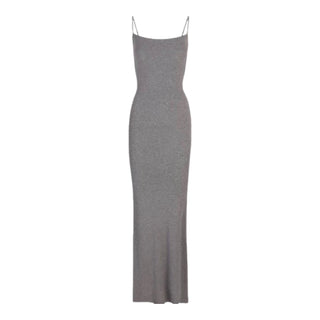 Ribbed Long Slip Dress