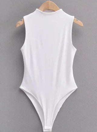 Classic Sleeveless  Crew Neck Bodysuit