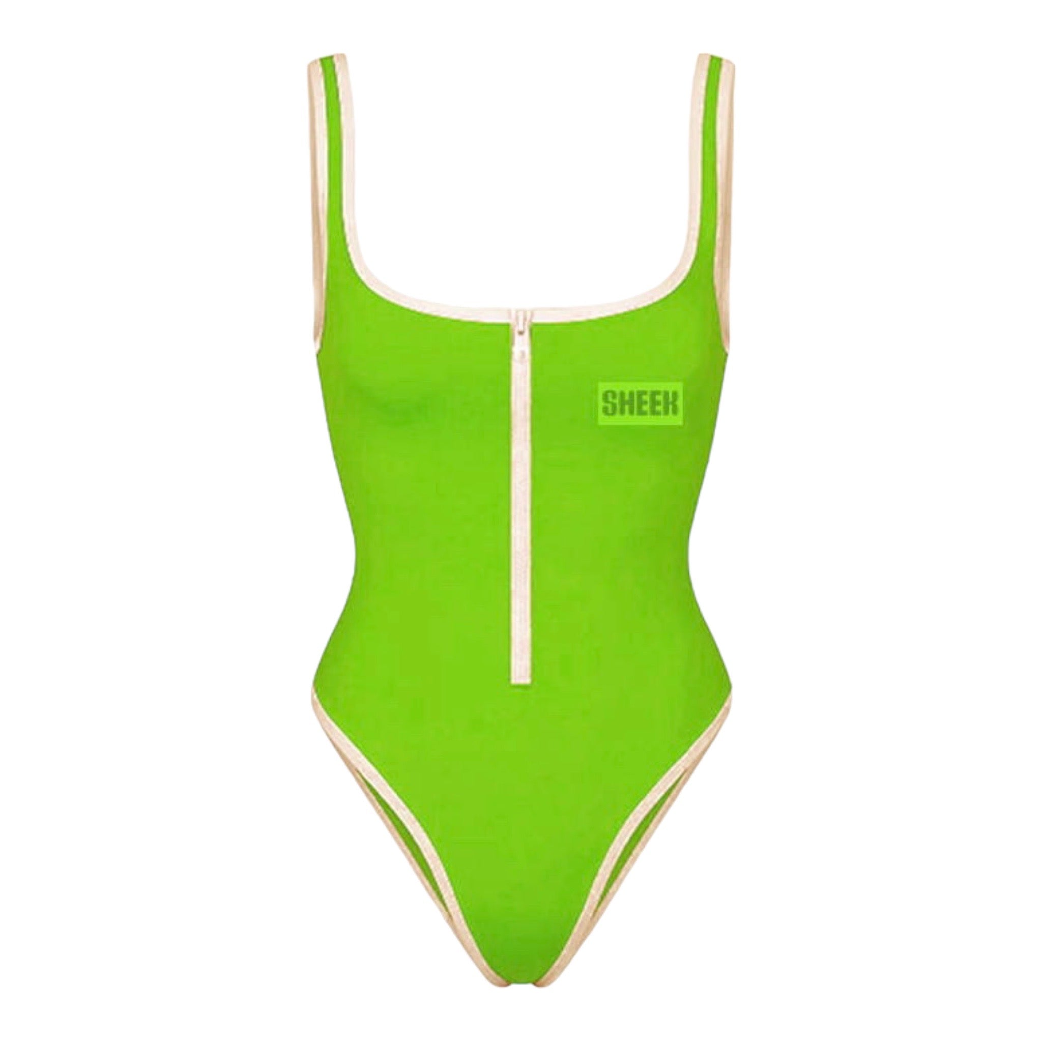One piece Scoop Neck swimsuit – SHEEK BODY, LLC