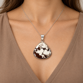 Wild Horse Jasper Teardrop Pendant