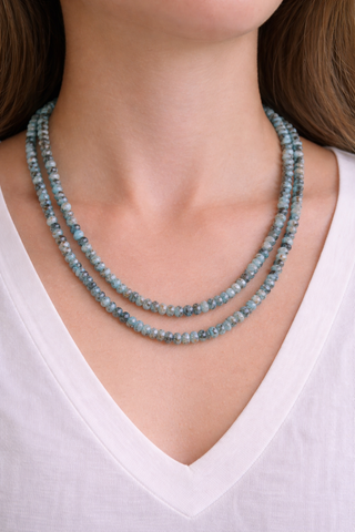 Double Strand Beaded Necklaces - Faceted