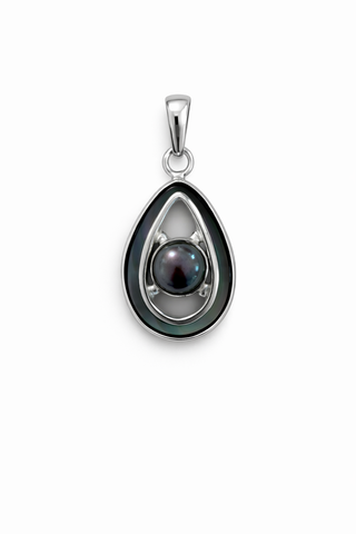 Black Pearl Teardrop Pendant