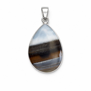 Blue Opal Teardrop Pendant