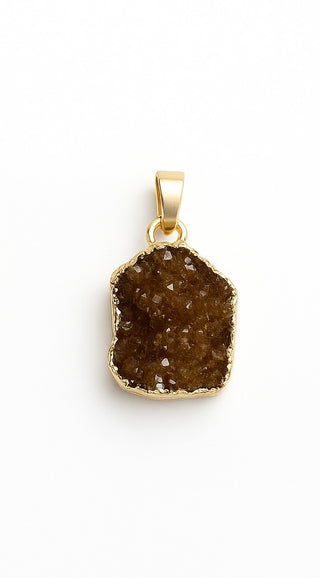 Citrine Druzy Pendant