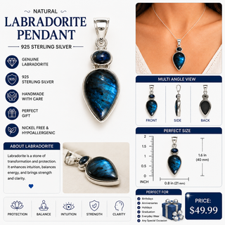 Blue Labradorite Pendant