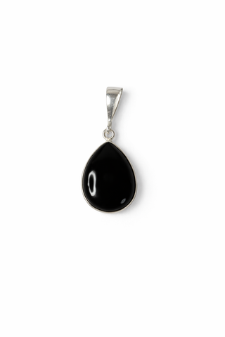 Black Onyx Teardrop Pendant