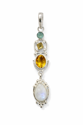 Multi-Gemstone Pendant