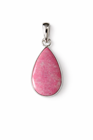 Pink Opal Teardrop Pendant