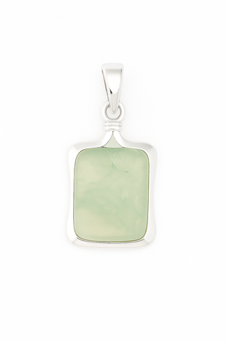 Prehnite Sterling Silver Pendant