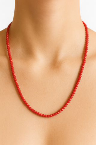 Coral Beaded Necklace