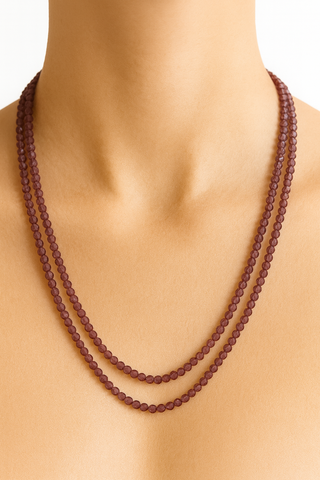Rhodolite Garnet Beaded Necklace