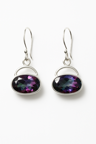 Mystic Topaz Oval Earrings