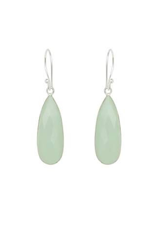 Chrysoprase Teardrop Earrings