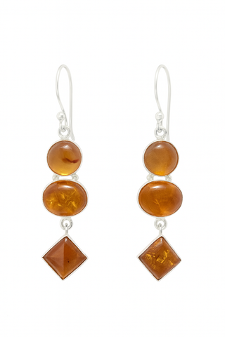 Amber Multi-Shape Dangle Earrings
