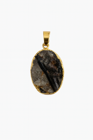Raw Rutilated Quartz Pendant