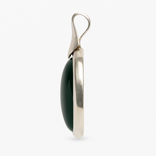 Oval Green Agate Pendant