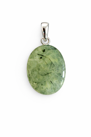 Prehnite Oval Pendant