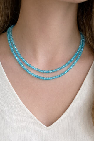 Double Strand Beaded Necklaces - Faceted