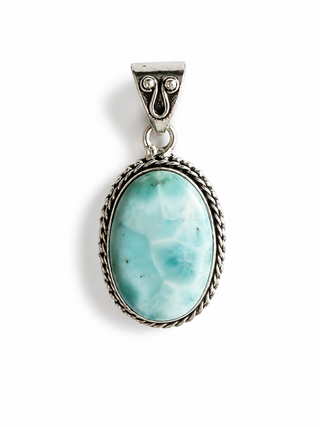 Larimar Oval  Pendant