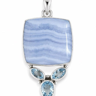 Blue Lace Agate Pendant Collection