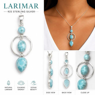 Larimar Cascading Pendant