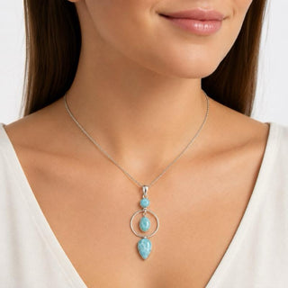 Larimar Cascading Pendant