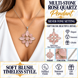 Rose Quartz Multi-stone Pendant