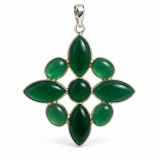 Green Onyx multi- stone Pendant
