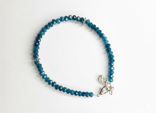 Single-Strung Gemstone Bracelets – Adjustable with 925 Sterling Silver