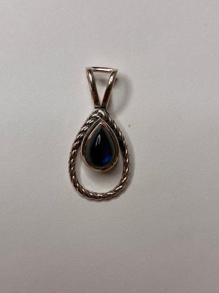 Labradorite Teardrop and Sterling Silver