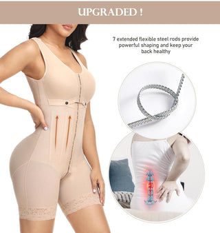 High Compression Stage 2 Faja Bodysuit with steel Rod