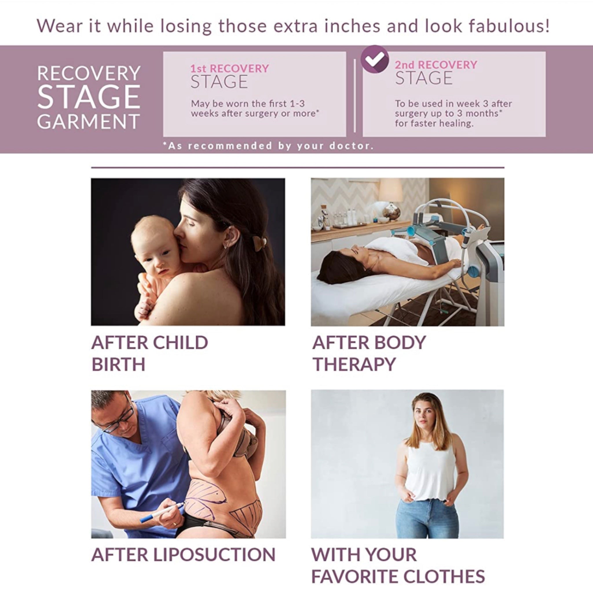 High Compression Stage 2 Open Bust Faja – SHEEK BODY, LLC