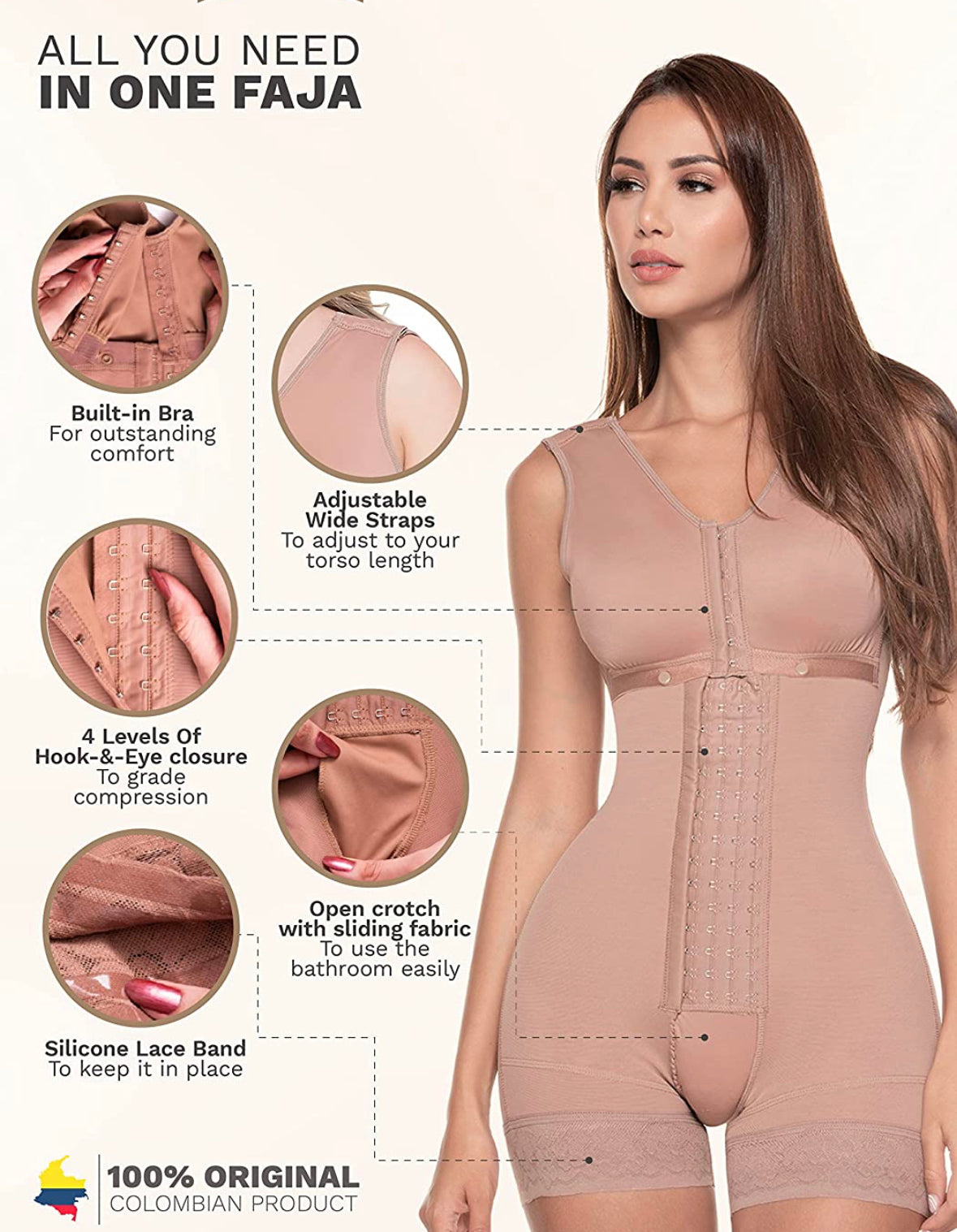 HEMO Body Saper Bodysuit Women's Shapewear Stage Surgical