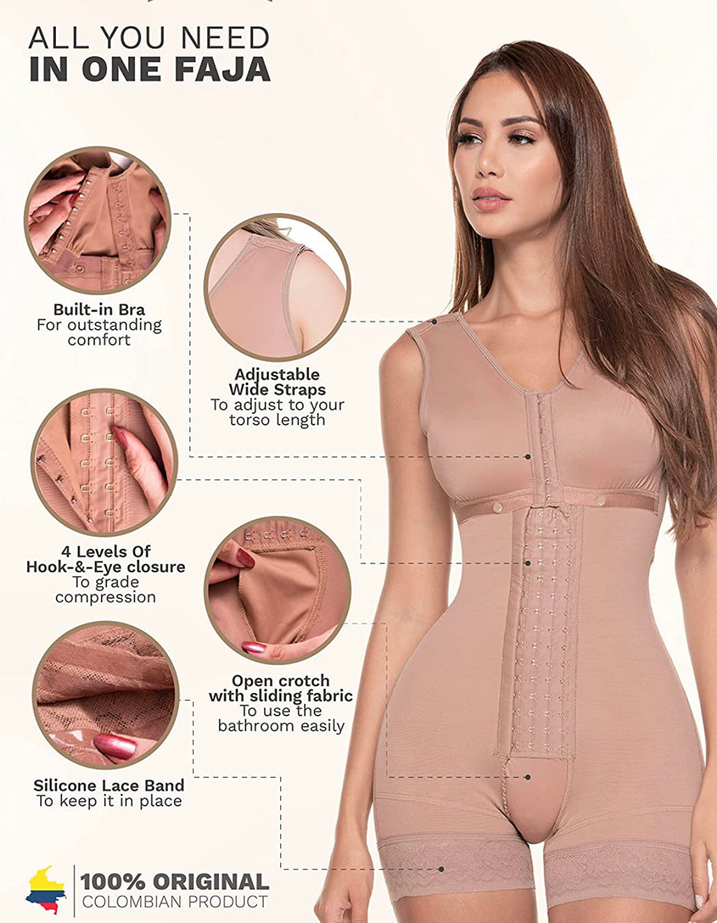 Compression Stage 2 Faja Shapewear Bodysuit – SHEEK BODY, LLC