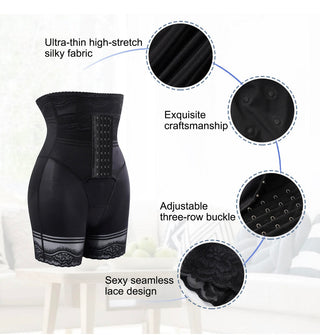 Wide Band high waist compression faja shapewear shorts