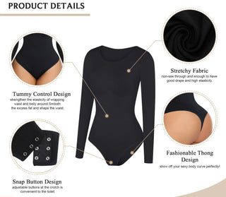 Classic Fit Long Sleeve Scoopnect Bodysuit