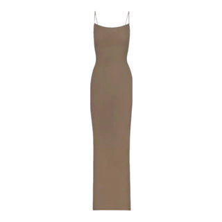 Ribbed Long Slip Dress